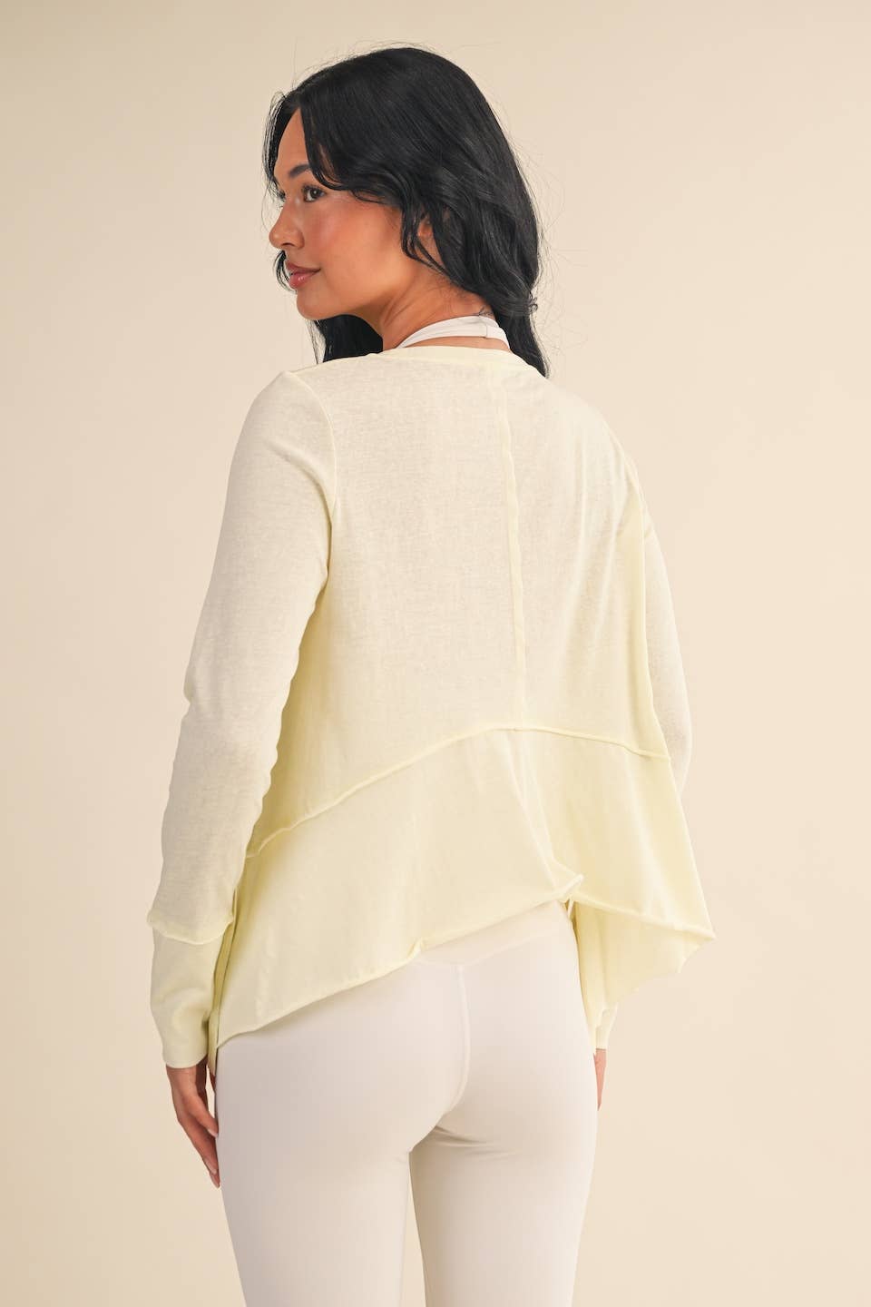 Cotton Slub Long Sleeve Layering Top