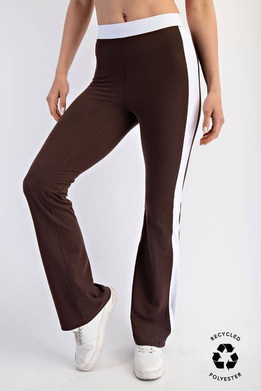 Side Stripe Butter Soft Flare Leggings