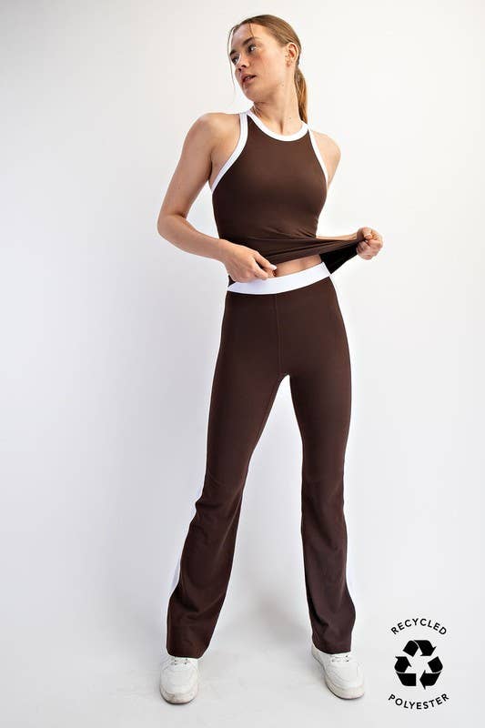 Side Stripe Butter Soft Flare Leggings