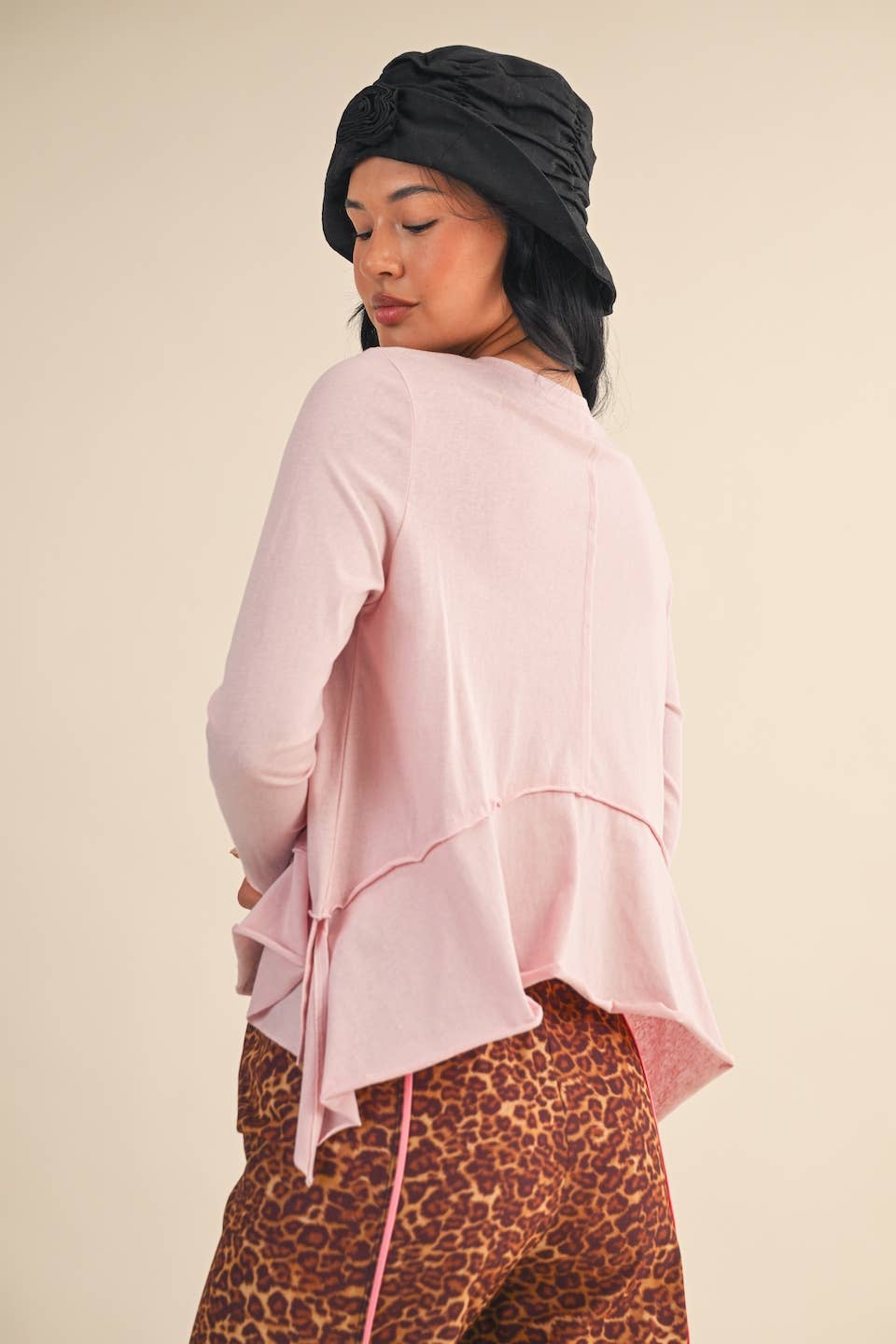 Cotton Slub Long Sleeve Layering Top