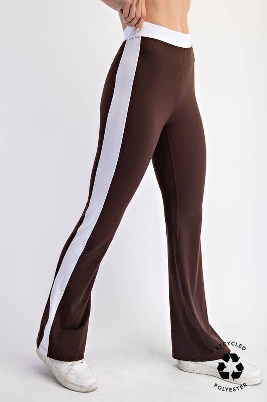 Side Stripe Butter Soft Flare Leggings